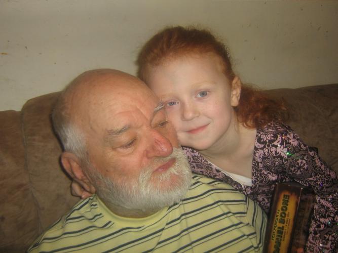 Grandpa with Elizabeth